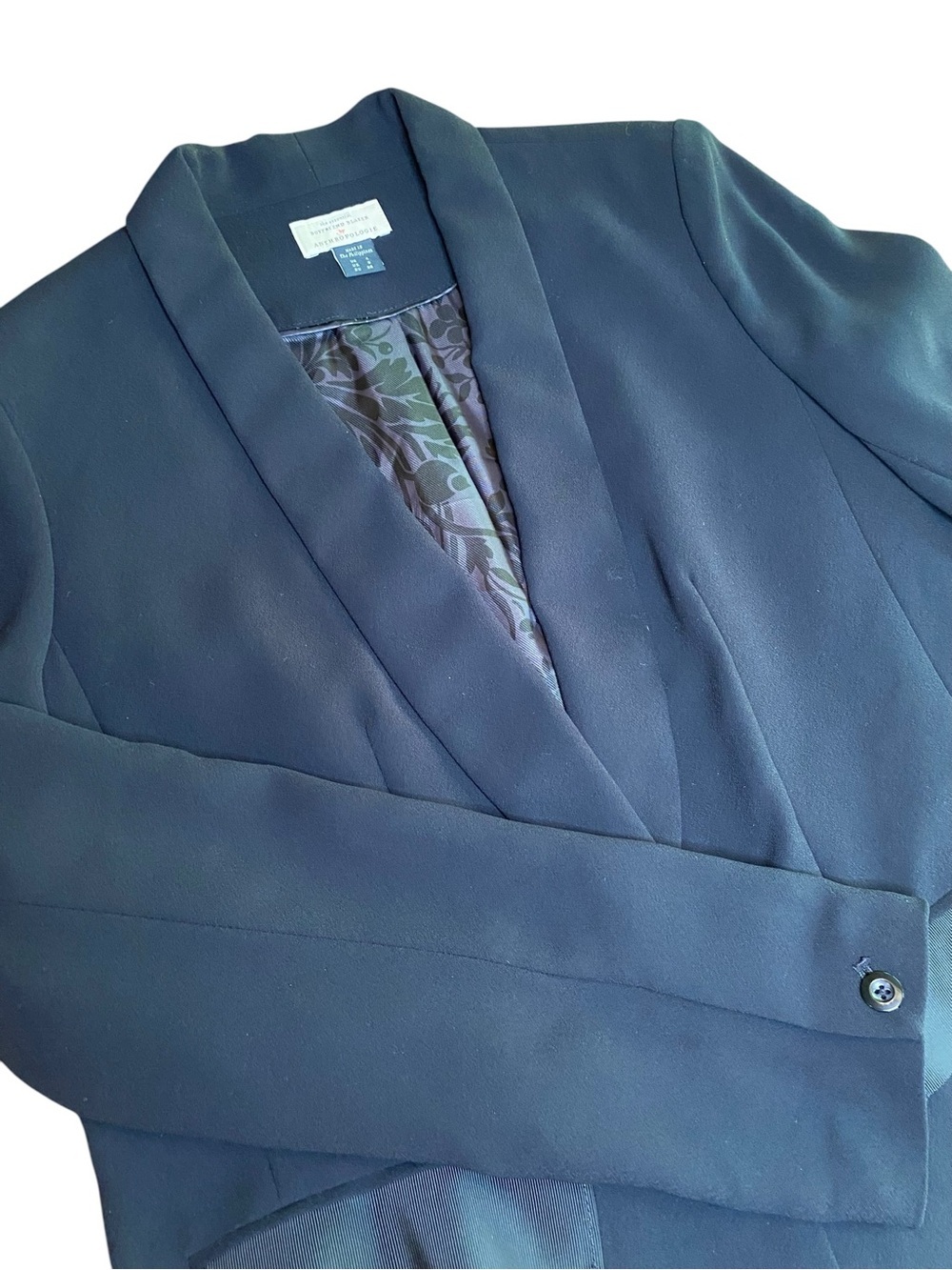 Anthropologie Boyfriend Blazer Women’s 4 Preppy Business Office Winter Work Fall